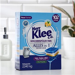 Таблетки для посудомоечных машин Herr Klee C.G. Silver Line, 102 шт