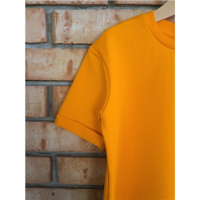 Платье-футболка, 2322, оранжевое