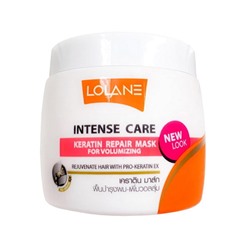 Маска кератиновая для восстановления и утолщения волос Lolane Keratin Repair Mask For Volumizing, 200 гр.