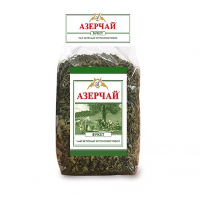 Азерчай Букет зеленый чай крупнолистовой 100 гр