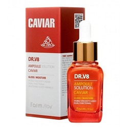 Сыворотка для лица с экстрактом икры FarmStay DR.V8 Ampoule Solution Caviar 30м