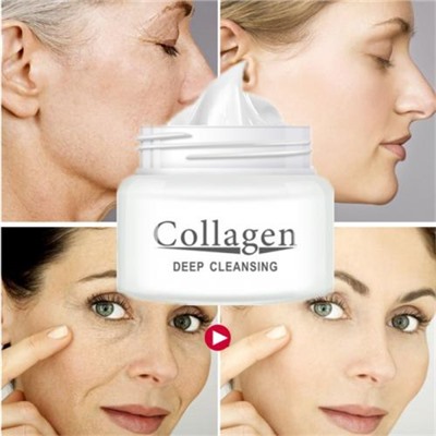 Отбеливающий крем Collagen DEEP CLEANSING Snail WHITENING CREAM 80 мл оптом