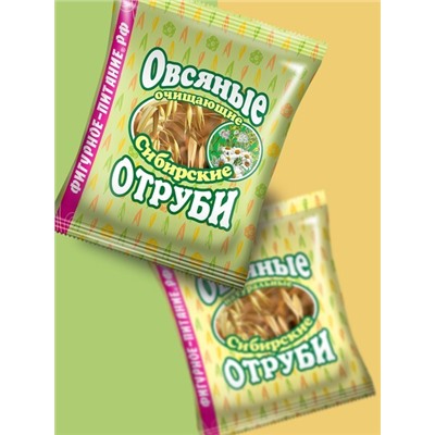 Отруби Сибирские ОВСЯНЫЕ очищающие, 200 г