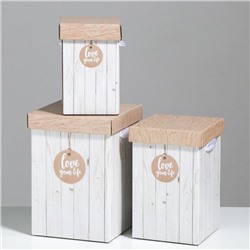 Набор коробок 3 в 1 «Доски», 10 × 18 см, 14 × 23 см, 17 × 25 см