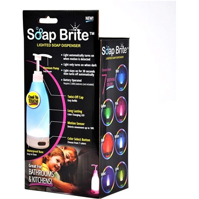 Дозатор для жидкого мыла с подсветкой Soap Brite