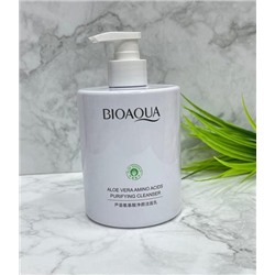 Очищающая пенка с аминокислотами BIOAQUA Aloe Vera Amino Acids Purifying Cleanser 500гр