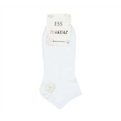 Женские носки ESS 5027 белые хлопок