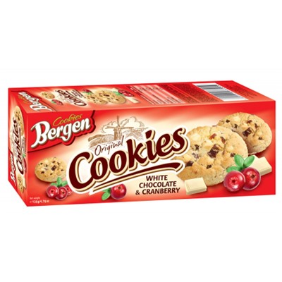 Печенье Bergen Cookies с Клюквой 135гр
