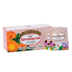 Чай Краснодарский чёрный с мятой и календулой в фильтр-пакетах 25шт