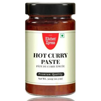 Паста карри острая для супа, соуса Curry Paste Hot Kitchen Xpress 300 гр.