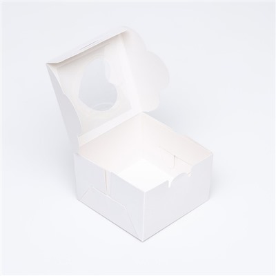 Коробка сборная, белая, 10 х 10 х 6,5 см