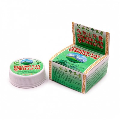 Тайская натуральная зубная паста Улун Сан от налета и мягкого зубного камня с экстрактом чая Улун, 30 гр. Таиланд