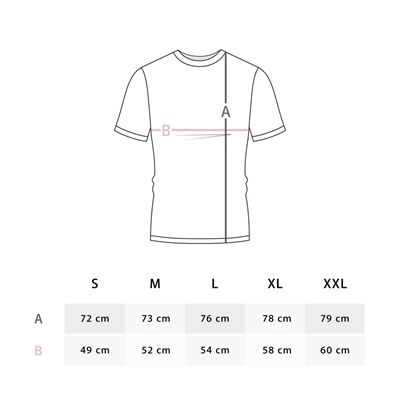 Мужская футболка с принтом - серая, размер XL