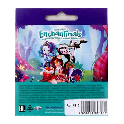 Мел цветной Enchantimals, 6 шт. в упаковке с европодвесом