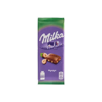 Молочный шоколад Milka Hazelnuts с фундуком 100гр