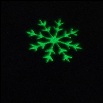 Плед светящийся в темноте Этель «Снежинки» 150*200 см,100% п/э, корал-флис, 220 гр/м2