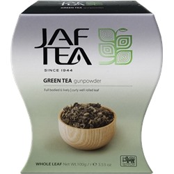 JAF TEA. Зеленый. Gunpowder 100 гр. карт.пачка