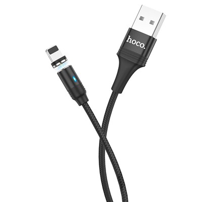Кабель Hoco U76 Magnetic Charging Data Cable for Lightning 1.2м Черный