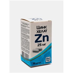 Цинк хелат Zn 25 мг. 30 капс. .
