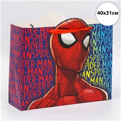 Пакет подарочный "Spider-man", Человек-паук, 40х31х11,5 см