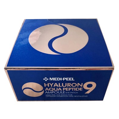 Гидрогелевые патчи для глаз Medi-Peel Hyaluron Aqua Peptide 9 Ampoule Eye Patch с пептидами 60 шт