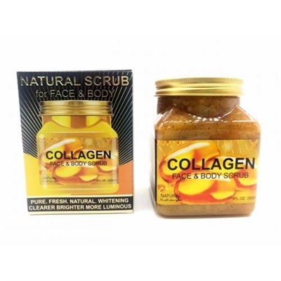 Скраб для лица и тела Collagen Face & Body Scrub 500 ml оптом