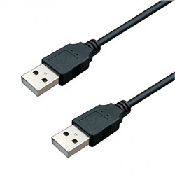 Кабель USB 2.0 Am - Am - 1.8 м, черный, KS-is KS-586B