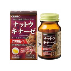 ORIHIRO Natto Kinase - ферментированный экстракт натто (60 шт на 20 дней)