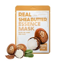 Тканевая маска для лица с экстрактом масла ши Farm Stay Real Shea Butter Essence Mask