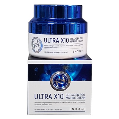 Крем для лица Enough Ultra X10 Collagen Pro Marine Cream увлажняющий с коллагеном 50 ml