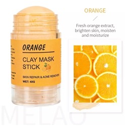 Маска-стик с глиной и экстрактом апельсина Xin Son Orange Clay Mask Stick Clear Skin & Detoxifying 40g