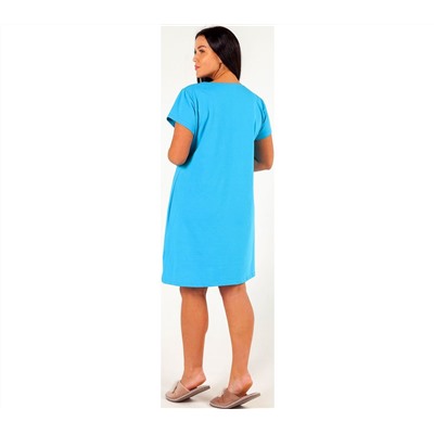 Женская сорочка Сова синяя 44-54 арт.zrlv-146