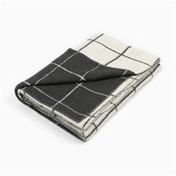 Одеяло Этель "Клетка" цв.серый, 140х200 см, 100% хлопок, 400г/м2