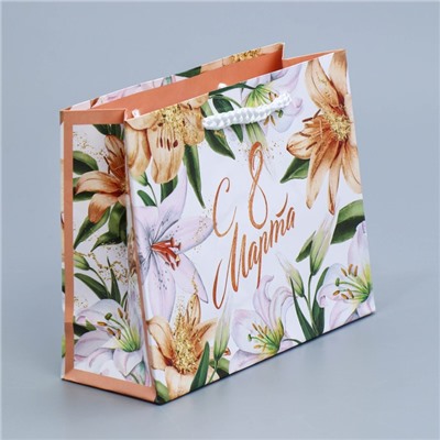 Пакет ламинированный горизонтальный «Лилии», S 12 × 15 × 5,5 см
