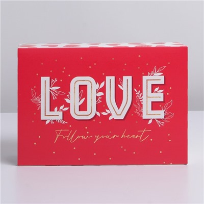 Коробка складная «Любовь», 22 × 30 × 10 см