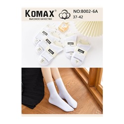 Женские носки Komax B002-6A белые хлопок