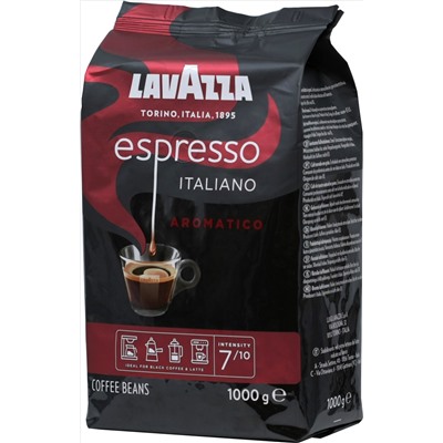LAVAZZA. Espresso Aromatico (зерновой) 1 кг. мягкая упаковка