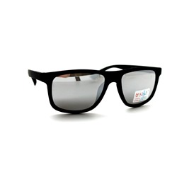 Детские солнцезащитные очки Kaidi 65 черный матовый зеркальный