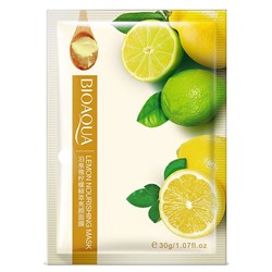 Маска для лица тканевая Bioaqua с соком лимона 30 g