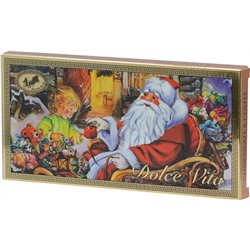 Dolche Vita. Новый год. Шоколад Дед Мороз в санях 100 гр. карт.упаковка