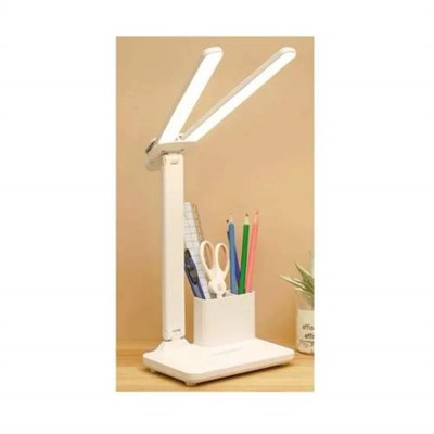 LED-лампа настольная двойная European Table Lamp с беспроводной зарядкой для офиса