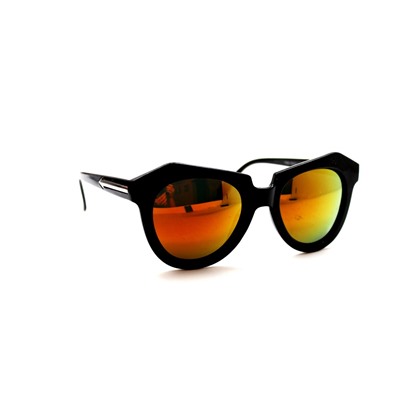 Поляризационные очки 2021- 888 черный оранжевый зеркальный