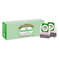 Чай Краснодарский зелёный в фильтр-пакетах 25шт