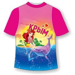 Детская футболка Девочка с дельфином