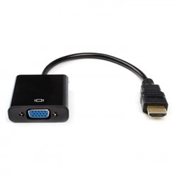 Адаптер HDMI/M - VGA/F, 0.1 м, черный, Premier (5-983B)