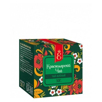 Чай зеленый листовой «Краснодарскiй чай Века» 30 гр