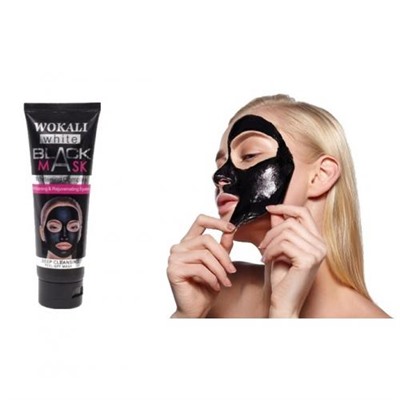 Отшелушивающая черная маска-пленка Wokali Black Mask White для очищения пор 130 г оптом