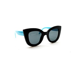 Детские солнцезащитные очки 076 черный голубой