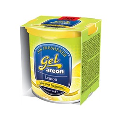 Ароматизатор для авто гелевый в банке "AREON" GEL CAN аромат- лимон (Болгария)
