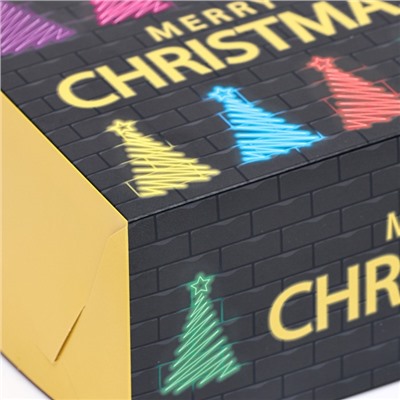 Упаковка без окна "Merry Christmas", 25 х 17 х 10 см, 1 шт.